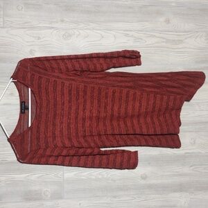 Heathered Stripes 3/4 Sleeve Top